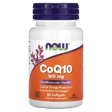 CoQ10 100 мг 50 Softgels (NOW)