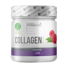 Collagen + Hyaluronic acid + Vit C 200 г - малина (Nature Foods)