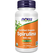 Spirulina 500 мг 100 таб (NOW)