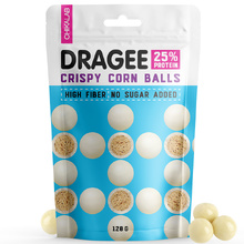 Драже Crispy Corn Balls 120 г - шарики кукурузные в белом шоколаде