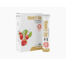 Vitamin C+Zinc (1туба*20 шип табл) - клубника-киви (Maxler)
