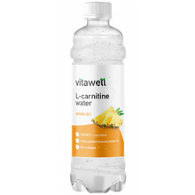 Напиток слабогазированный L-carnitine Water Vitawell 500 мл - ананас (Fitness Food Factory)