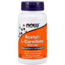 Acetyl L-Carnitine 500 мг 50 Vcaps (NOW)