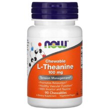 L-Theanine 100 мг 90 жев.таб (NOW)