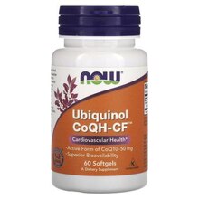 CoQH-CF UBIQUINOL 60 мягких капс (NOW)