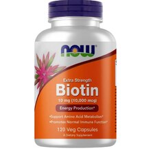 Biotin 10000 мкг 120 Вег.капс (NOW)