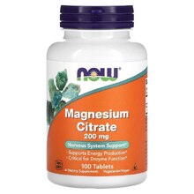 Magnesium Citrate 200 мг 100 таб (NOW)
