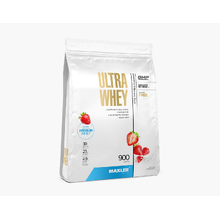 Ultra Whey 900 г (пакет) - клубничный молочный коктейль (Maxler)