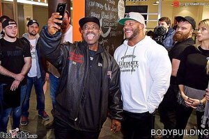 Phil Heath и Dexter Jackson в Москве